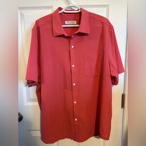 😍Tommy Bahama Men's Coral Button Down Shirt size XL